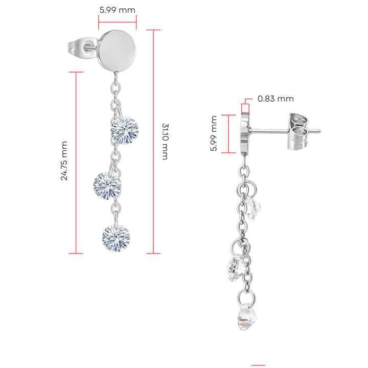Aretes Acero Estelar