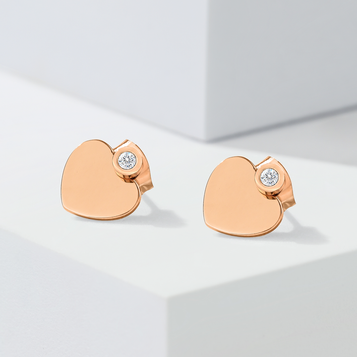 Aretes Corazón Zircon