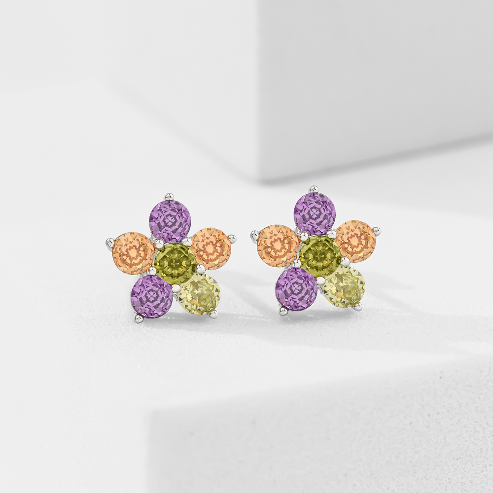 Arete Flower Colorfull BELLE