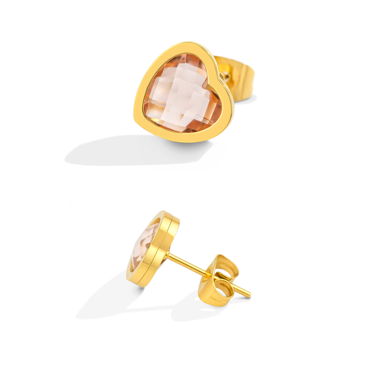 Aretes Acero Nude Heart