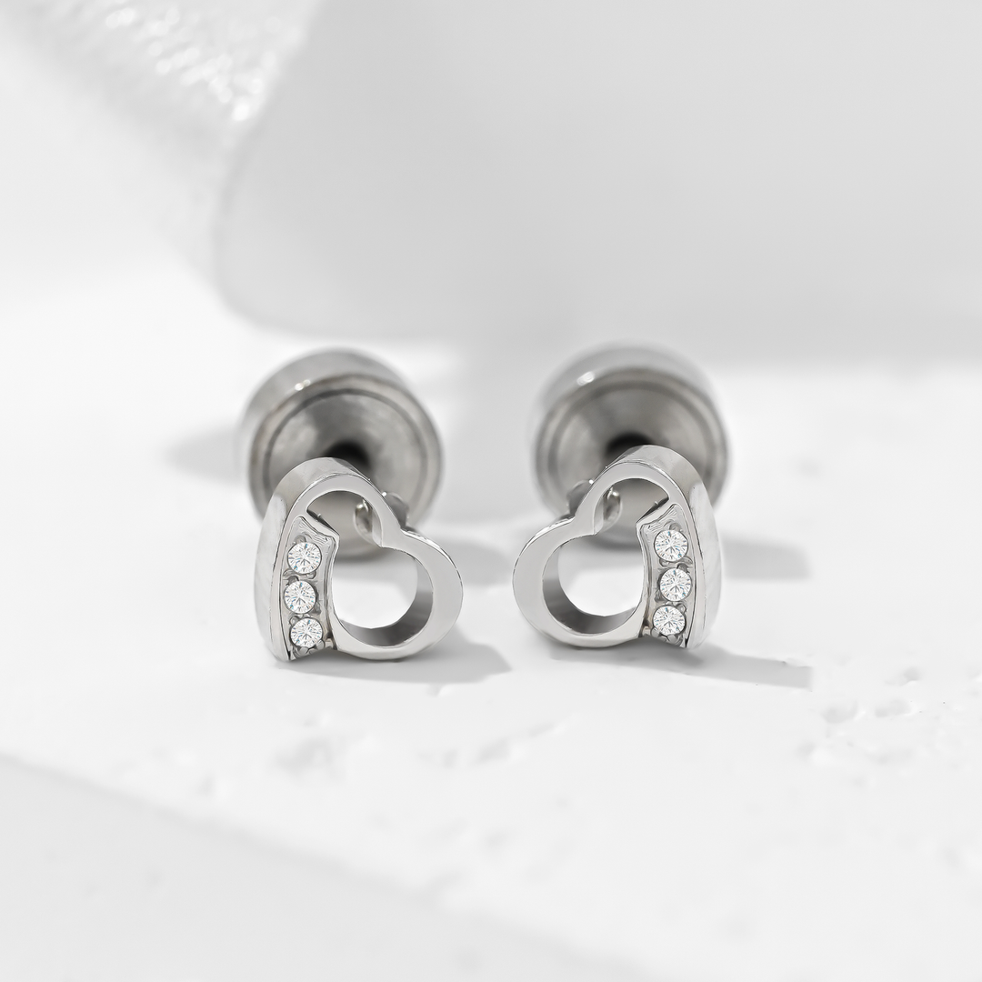 Aretes Acero Amaia