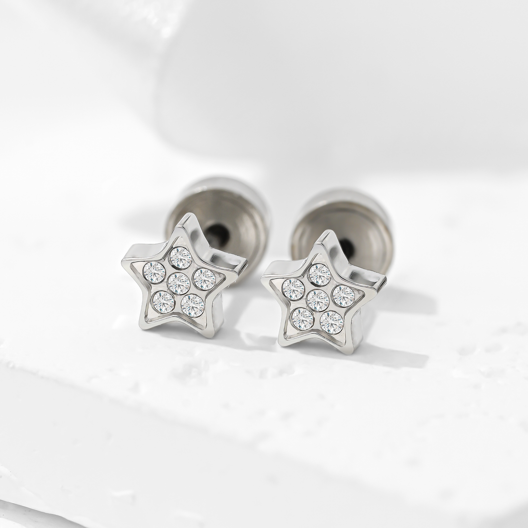 Aretes Acero Alhena