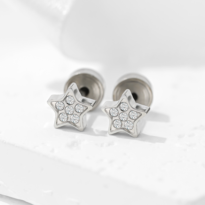 Aretes Acero Alhena