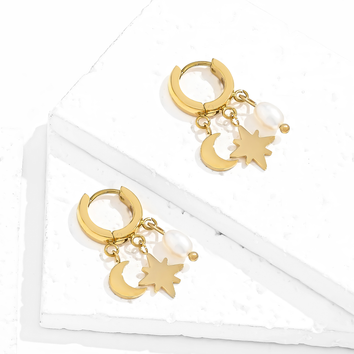 Aretes Acero Magia Lunar