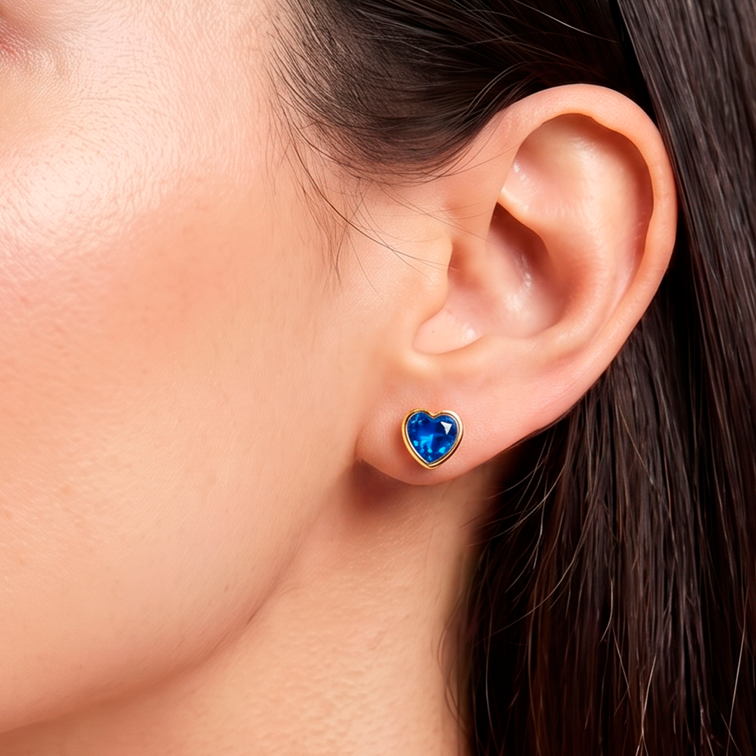 Aretes Acero Blue Crush