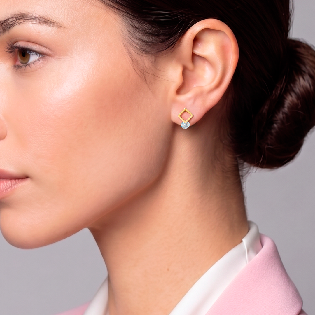 Aretes Acero Liliana