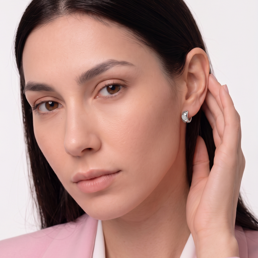 Aretes Argollas Acero Stellar Hoops
