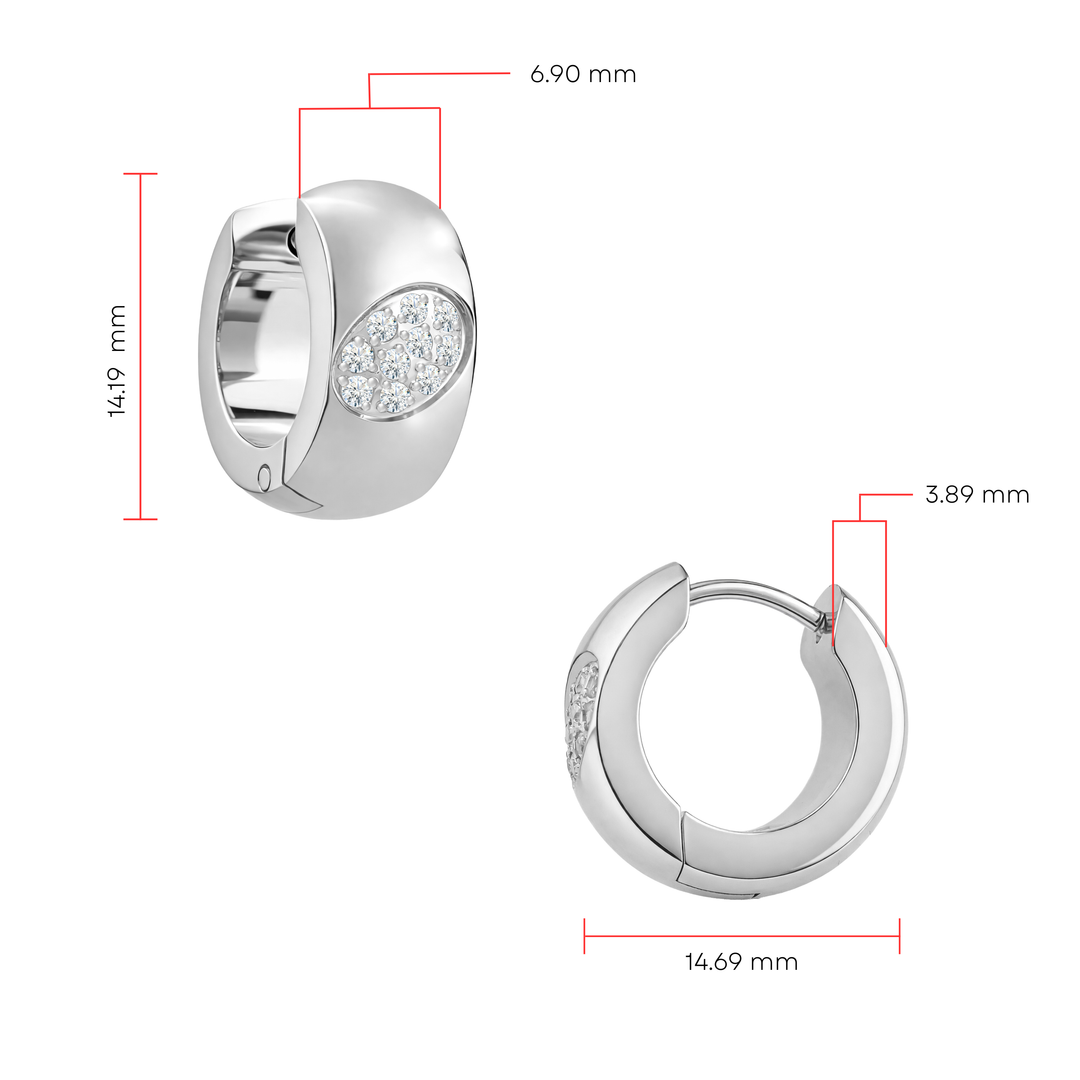 Aretes Acero Stellar Hoops