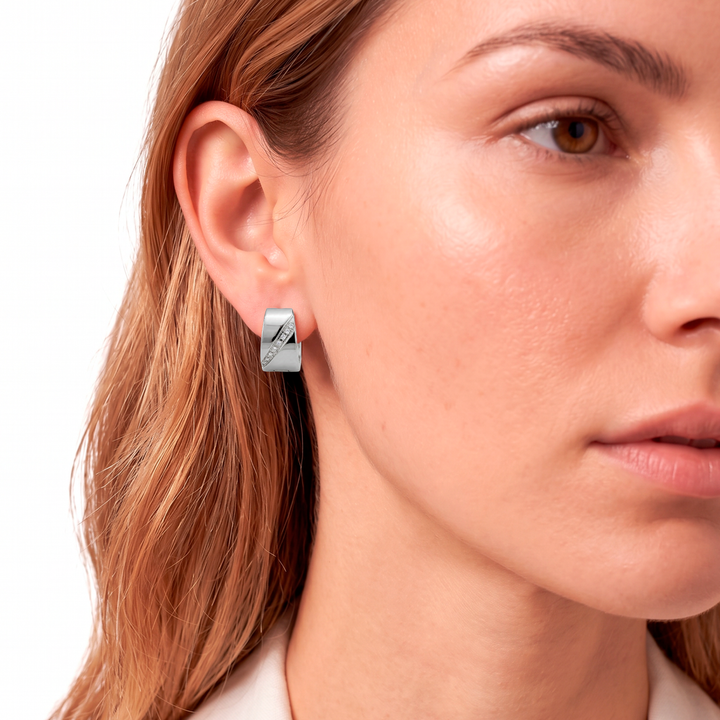 Aretes Argollas Acero Stella Maris