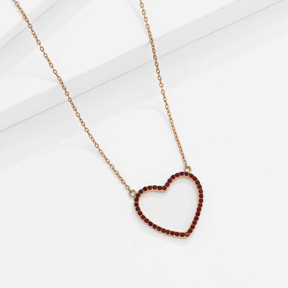 Collar Corazón Brillante BELLE