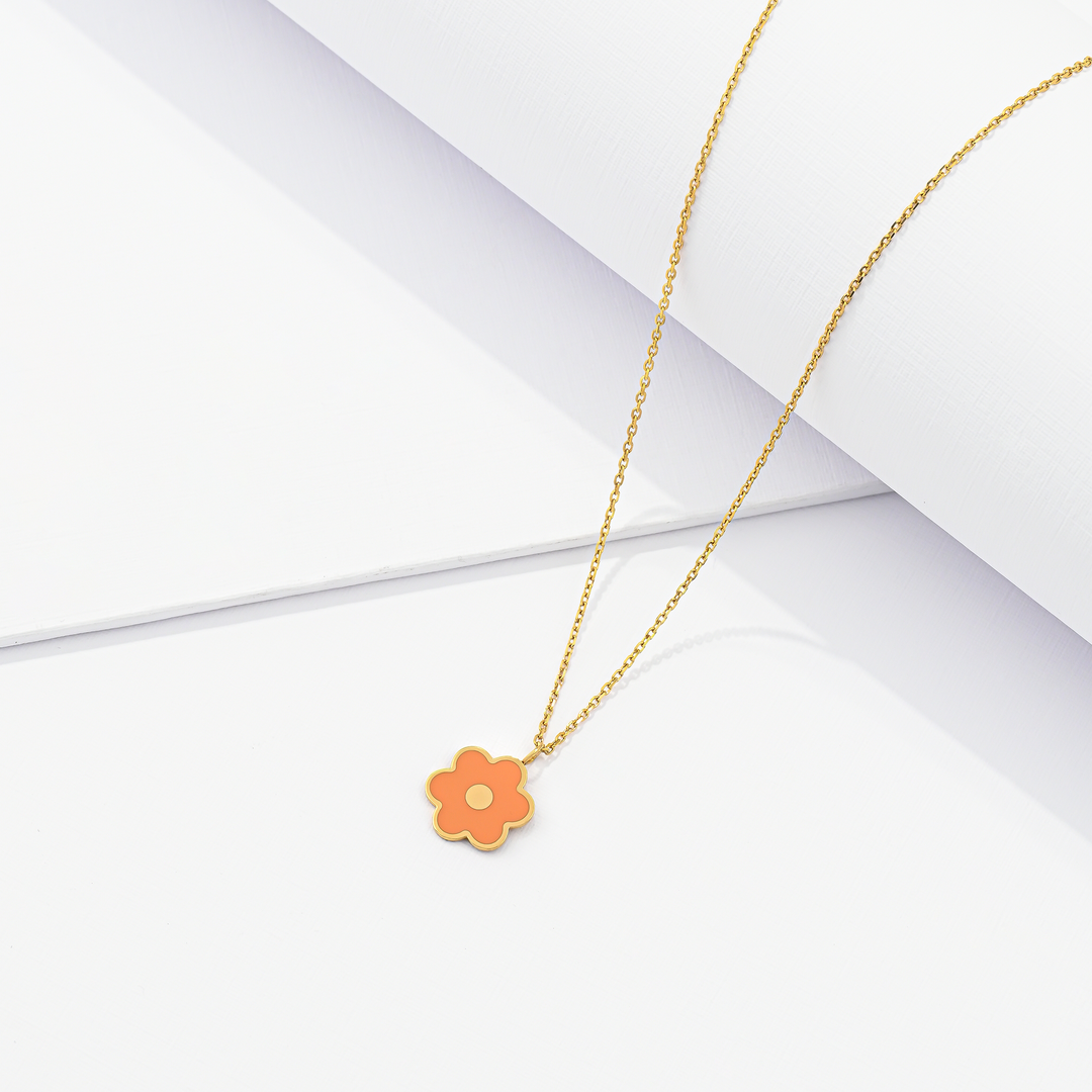 Collar Mini Flower Orange