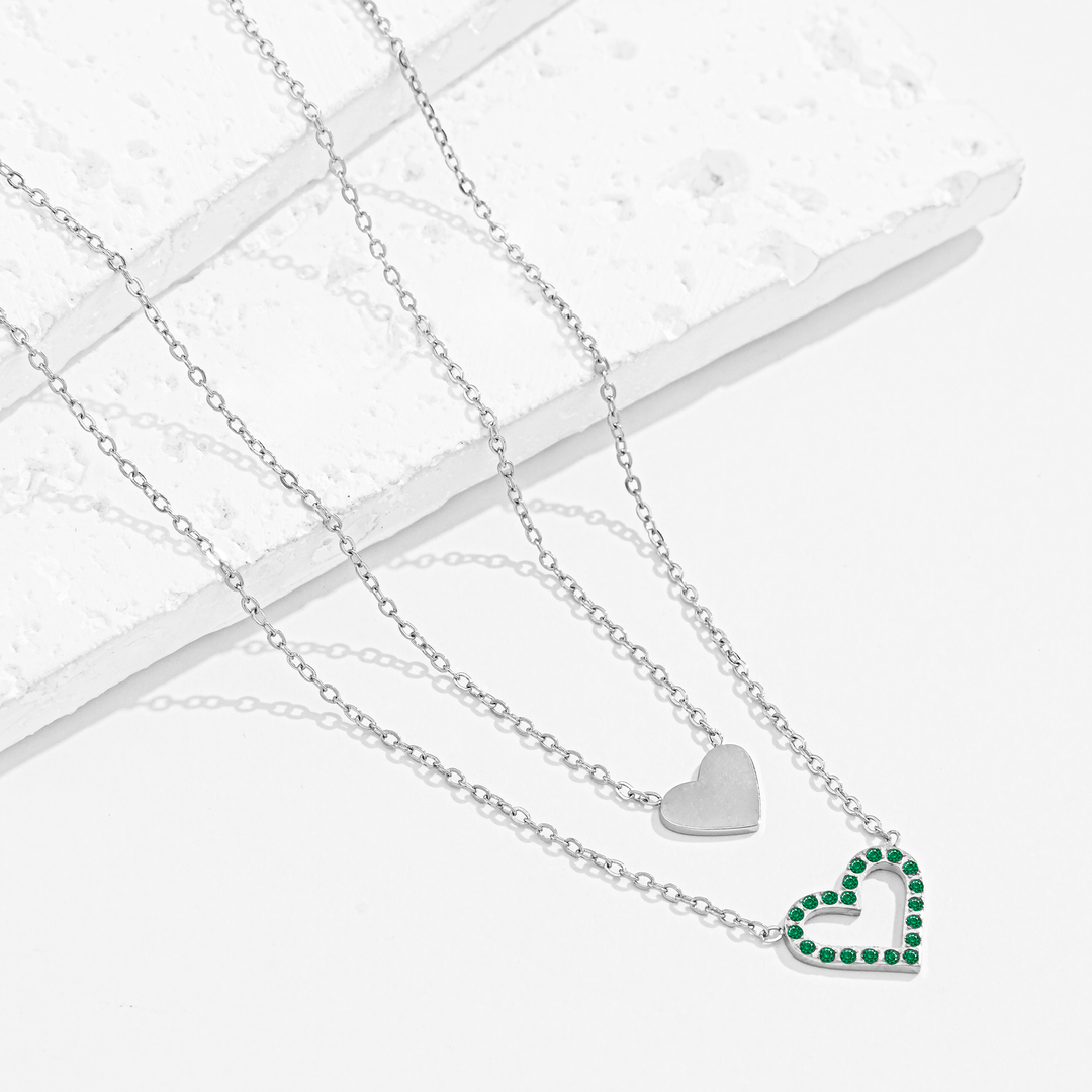 Collar Acero Encanto Jade