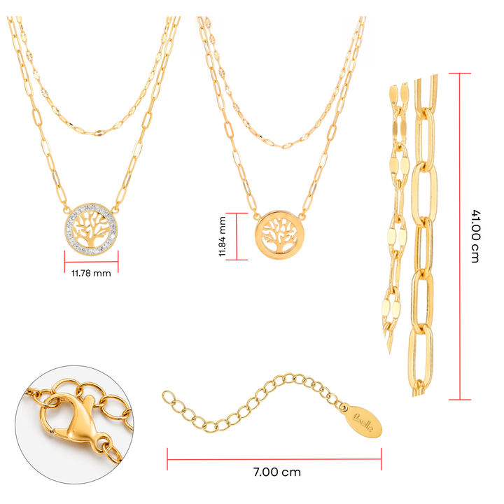 Collar Acero Alba Tree