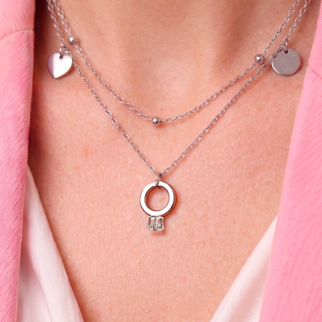 Collar Acero Amour Duet