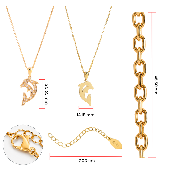 Collar Acero Little Dolphin