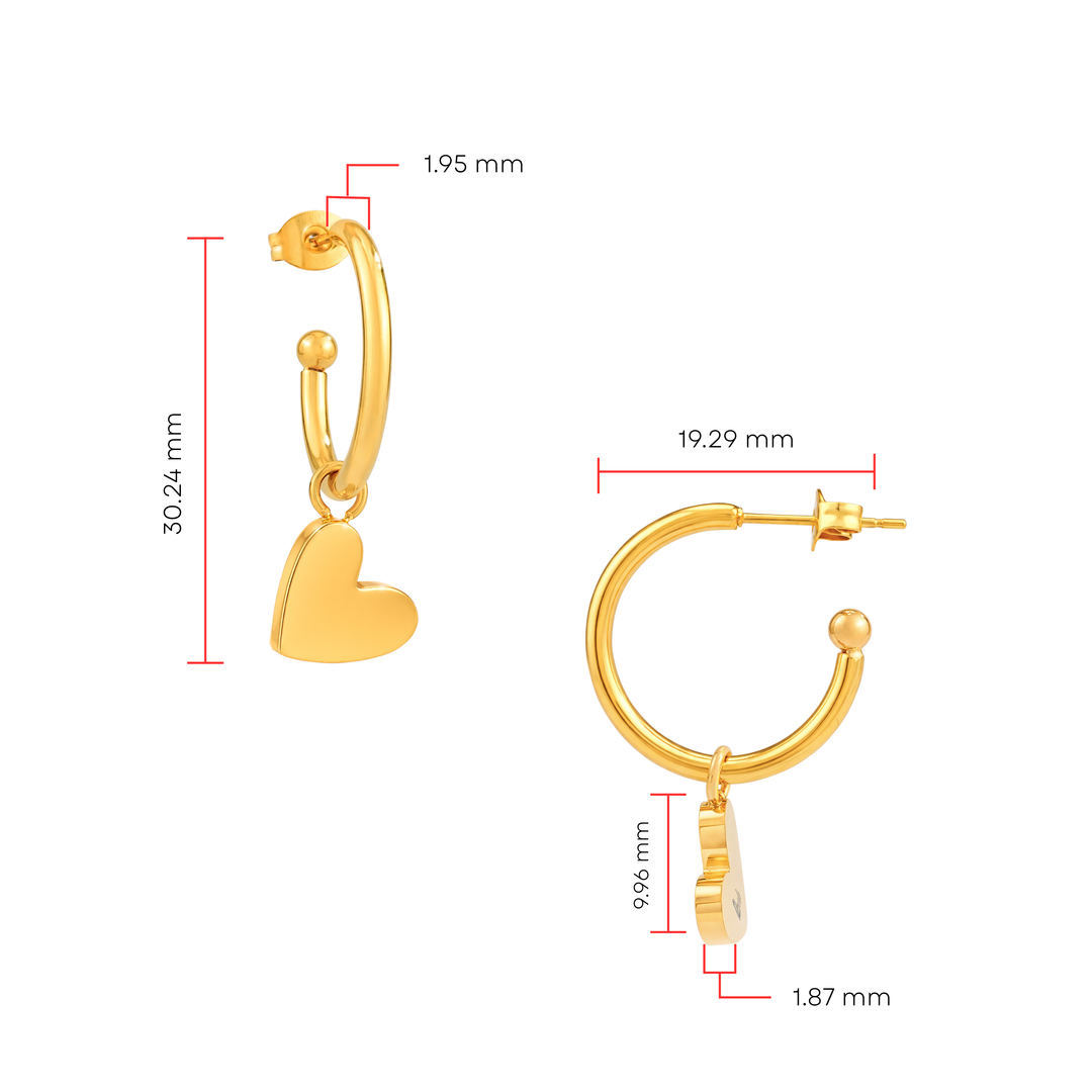 Aretes Acero Valentín