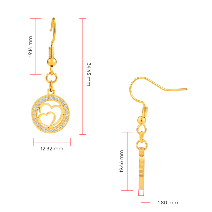 Aretes Acero Dúo Infinito