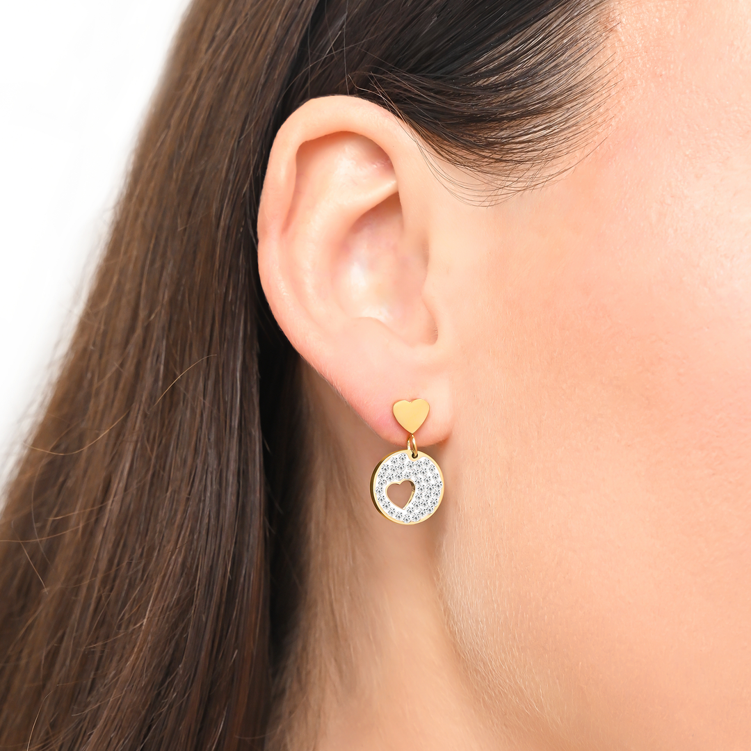 Aretes Acero Promesa de Amor