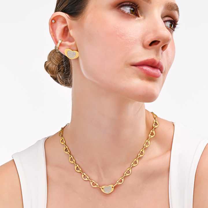 Set Acero Corazones