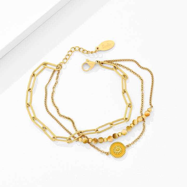 Pulsera Acero Amanecer Cálido