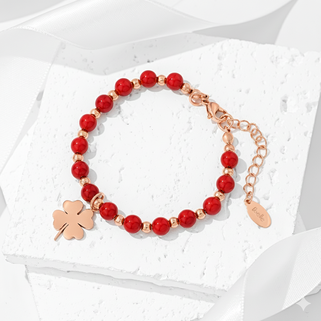 Pulsera Acero Trébol Amor