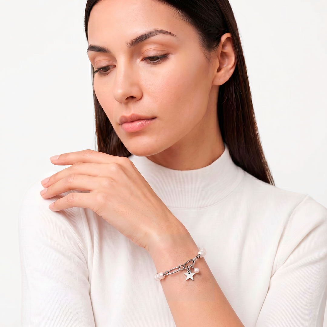 Pulsera Acero Trendy Star
