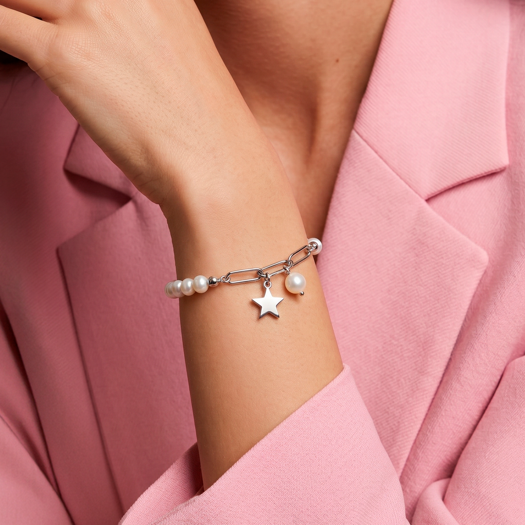 Pulsera Acero Trendy Star