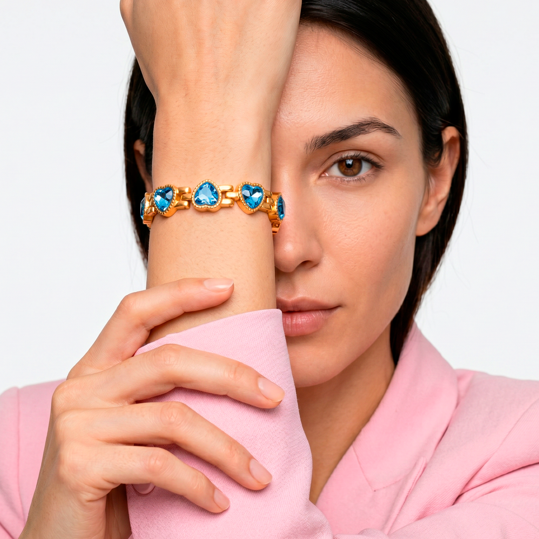 Pulsera Acero Heart Ocean