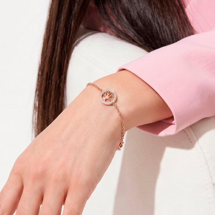 Pulsera Acero Rose Gold Blossom