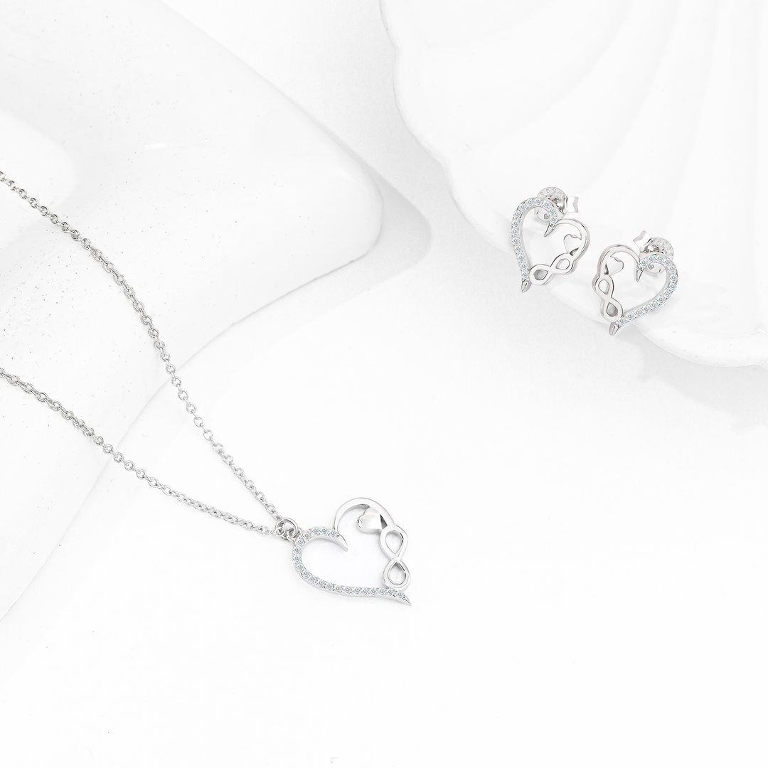 Set Plata 925 Infinito Amor