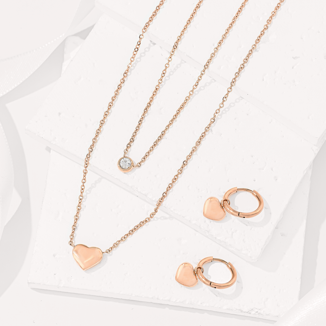 Set Acero Luz y Corazón