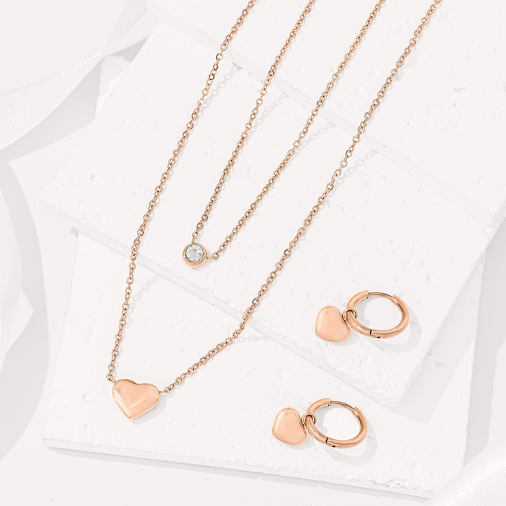 Set Acero Luz y Corazón