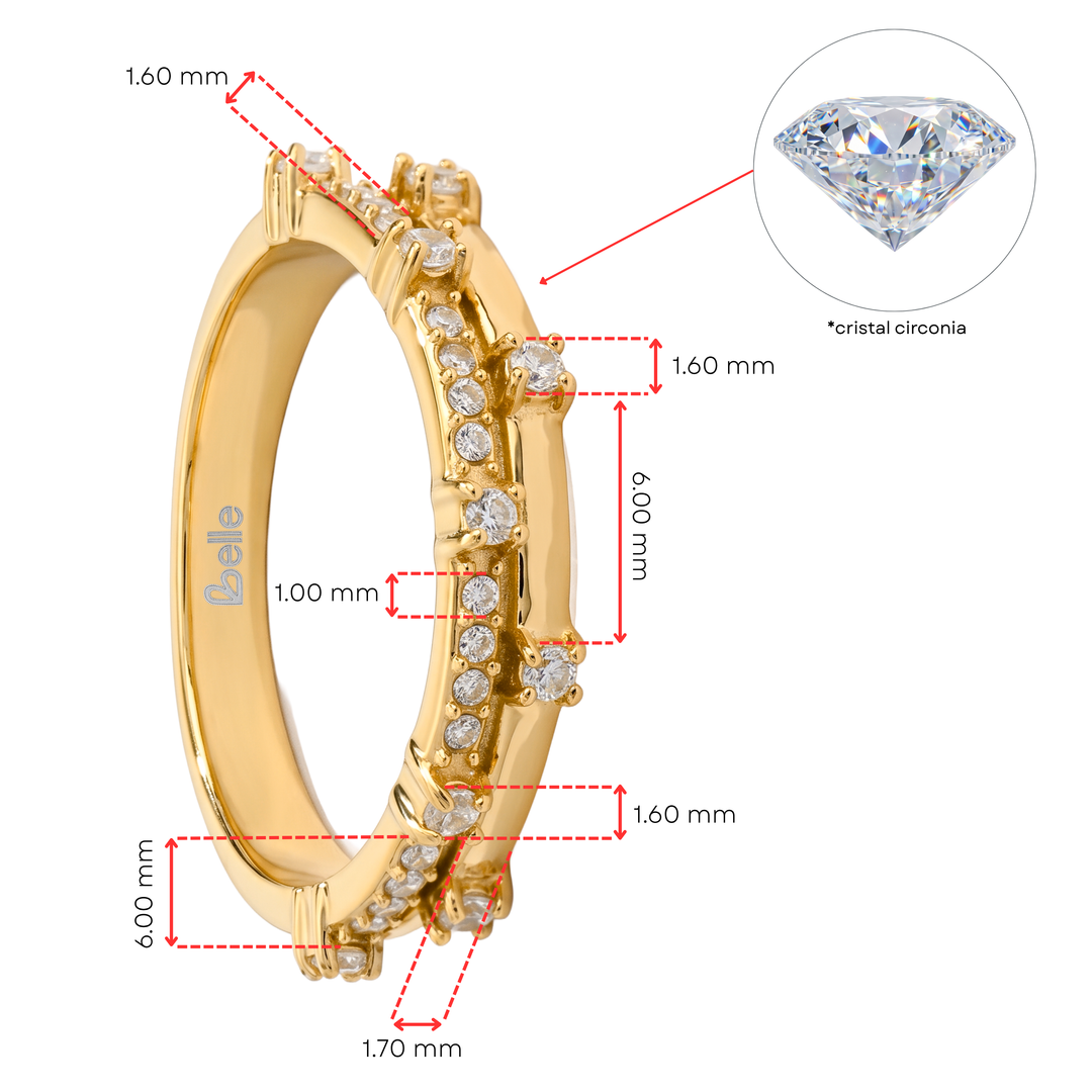 Anillo Acero Livia