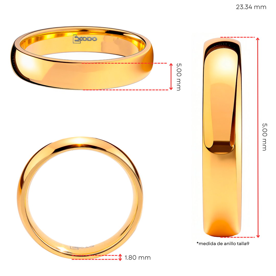 Anillo Acero Comfort - Hombre