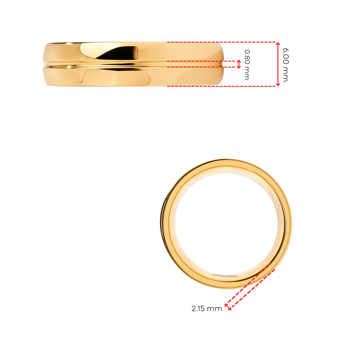 Anillo Tungsteno Felicidad - Hombre