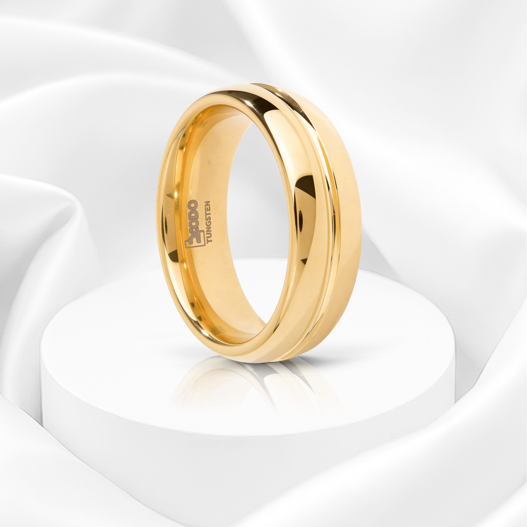 Anillo Tungsteno Felicidad - Hombre