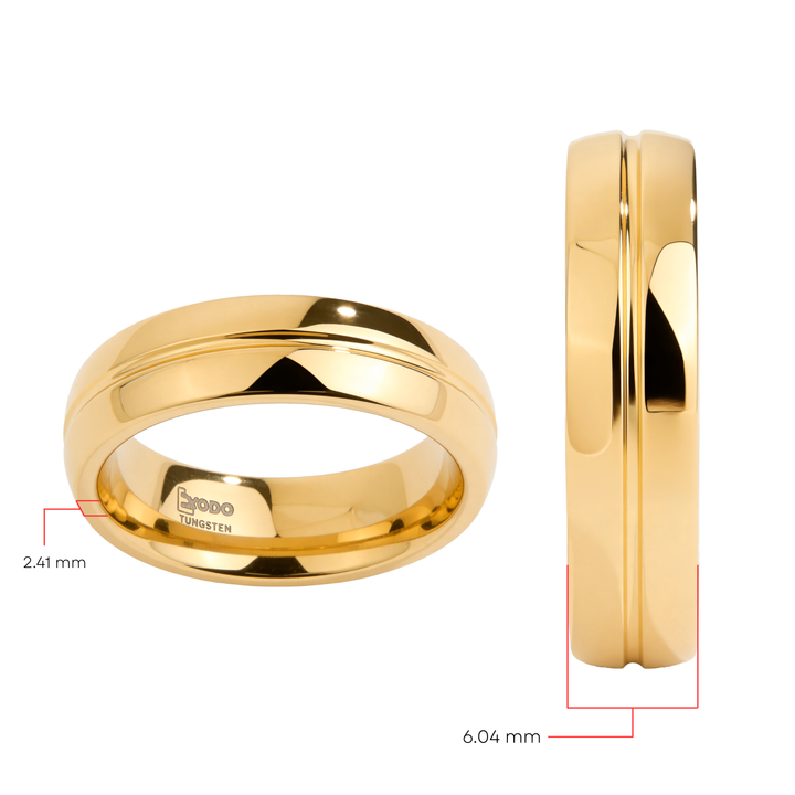 Anillo Tungsteno Felicidad - Hombre