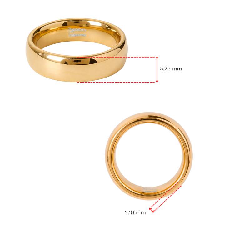 Anillo Tungsteno Satinado - Hombre