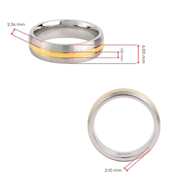 Anillo Acero Unión - Hombre