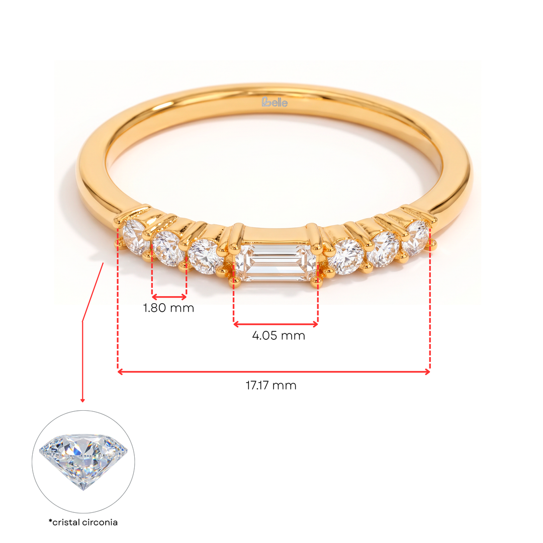 Anillo Acero Éternité