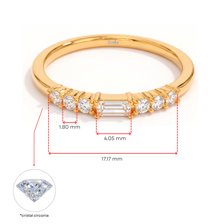 Anillo Acero Éternité