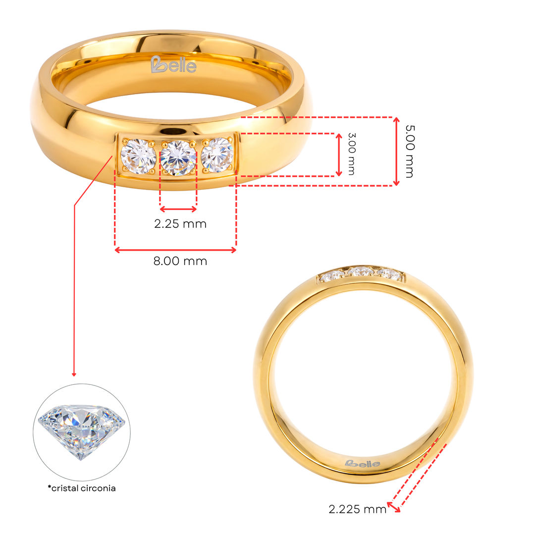 Anillo Acero Nictoluz - Mujer