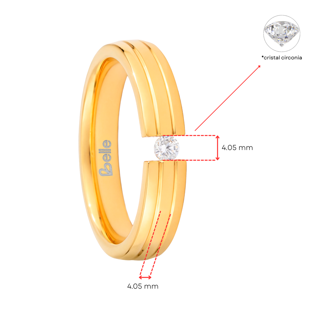 Anillo Acero Romantic - Mujer