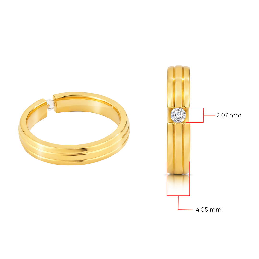 Anillo Acero Romantic - Mujer