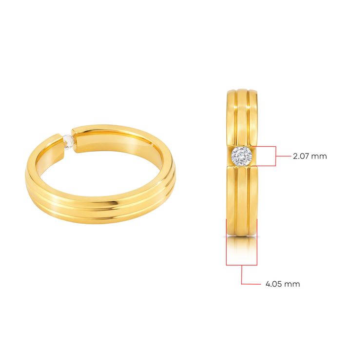Anillo Acero Romantic - Mujer