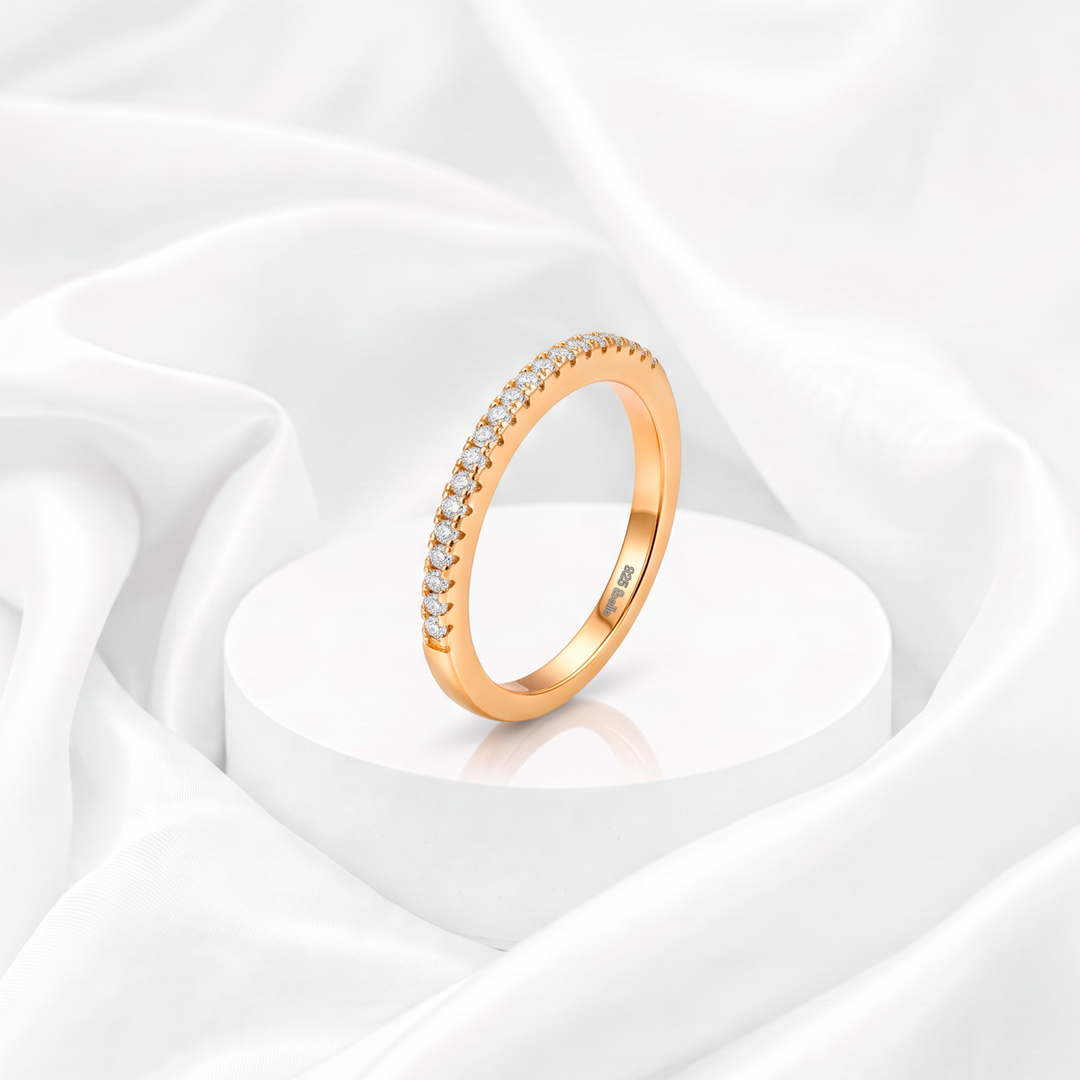 Anillo Plata 925 Slim Pavé