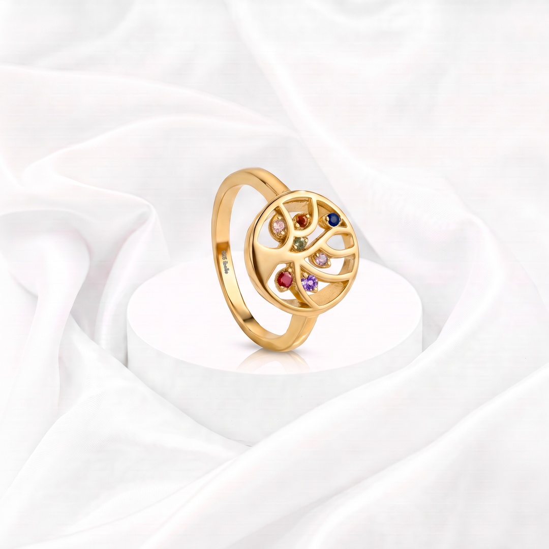 Anillo Plata 925 Vida Multicolor