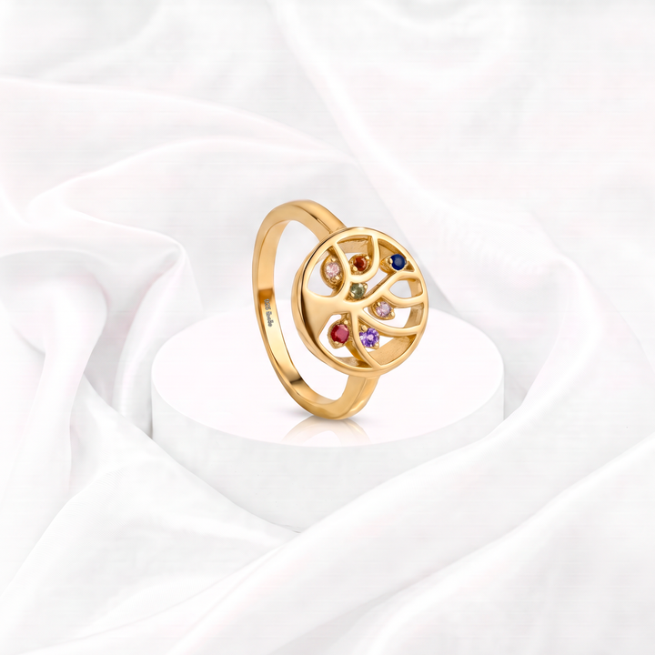 Anillo Plata 925 Vida Multicolor