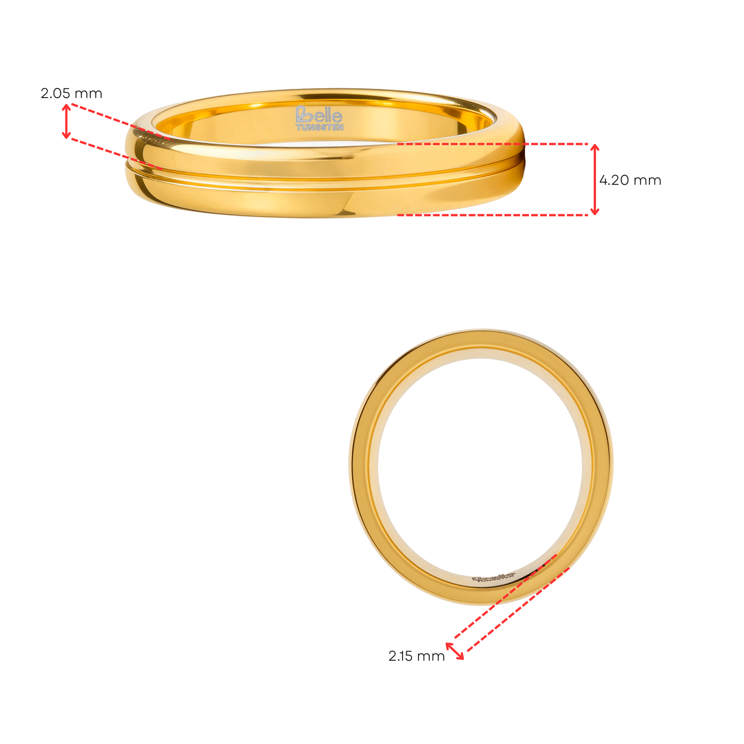 Anillo Tungsteno Felicidad - Mujer