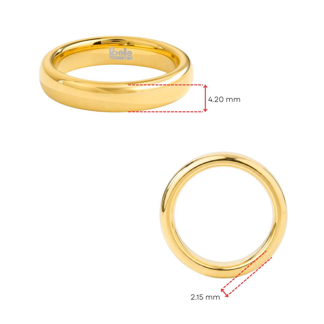 Anillo Tungsteno Satinado - Mujer